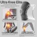 AmRelieve Ultra Knee Elite Compression Sleeve with Side Stabilizers - Professional Knee Brace for Men Women - 3D Knee Compression Pad for Joint Pain Relief (Size L, Grey) - Buy Online on GoSupps.com