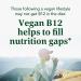 MegaFood Vegan B12 - 30 Tablets | Essential Vegan Vitamin Supplement - Buy Online on GoSupps.com