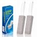 4TH Pumice Stone for Toilet Bowl Cleaning Scouring Stick with Handle Cleans Away Limescale Stain Hard Water Rings Calcium Buildup Iron and Rust. Remover for Tile/Bath/Kitchen/Household - 2 Piece