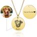 Memediy Personalized Pet Necklace - Engraved Portrait & Name - Stainless Steel Pendant for Dog & Cat Lovers | Unique Pet Memory Gifts - Buy Online on GoSupps.com