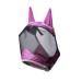 Harrison Howard Caremaster Pro Luminous Horses fly mask UV protection fleece padding with ear protection lavender purple pony (s) pony (s) lavender purple