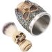 Premium Stainless Steel Razor Brush & Beard Shell Set | Men's Grooming Kit for Salon & Home - Buy Online on GoSupps.com