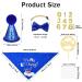 Heyu-Lotus Dog Birthday Bandana with Bow Tie Scarf and Party Hat - Perfect Dog Birthday Party Supplies for Small to Medium Dogs - Buy Online on GoSupps.com