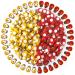 200PCS Wooden Bees Wood Ladybugs  YGDZ 100pcs Tiny Flatback Bees & 100pcs Wooden Ladybugs for Crafts Scrapbooking DIY Bee Party Decoration