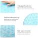 Silicone Bath Massage Cushion Brush - Non-Slip Exfoliating Foot Mat with Suction Cup (Blue) - Buy Online on GoSupps.com