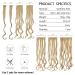 Feshfen 7-Part Clip-In Hair Extensions 50cm - Wavy Synthetic Hair in Strawberry Blonde & Bleach Blonde - 16 Clips for Women - Buy Online on GoSupps.com