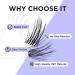 BEYELIAN Cluster Lashes 48 Individual False Eyelashes Extension - Style 5 0.07 12mm Clear Band | Natural Look, Reusable, Luxury Quality - Buy Online on GoSupps.com