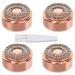 Facial Hair Remover Replacement Heads Generation 2 for Finishing Touch Flawless Facial Hair Removal Tool for women,Double Halo Painless and Smooth As Seen On TV, 18K Gold-Plated Rose Gold