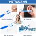Q-Grips Ear Wax Removal Kit - Safe 360 Spiral Silicone Cleaner with 16 Washable Replacement Heads for Adults & Kids - Blue & White - Buy Online on GoSupps.com