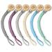 PandaEar 6 Pack Pacifier Holder Clips for Boys and Girls Handmade Braided Cotton Baby Binky Clips Pacifier Strap Lanyard Chain Fit All Pacifiers Teethers Neutral