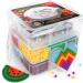 ARTEZA Kids Heat Fuse Beads, 12,000 Iron Beads, 12 Colors, 35 Assorted Designs, 5 Templates, 10 Key Rings, Kids Activities and Craft Supplies for Indoor Play and After-School Activities 12000 Basic Theme