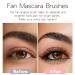 4Pcs Folding Mascara Brushes Set - Scalloped Lash & Fan-Shaped Eyelash Brush Dual-Ended Brow Tool | Premium Makeup Accessories - Buy Online on GoSupps.com
