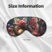 BREAUX Butterfly Kissing Flowers Print Double Sided Eye Mask | Blackout Sleep Mask for Women & Men | Comfortable All Night Rest - Buy Online on GoSupps.com