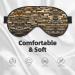 SSIMOO Rustic Rocks Brick Wall Print Eye Mask | Ultra-Soft Light-Blocking for Comfort & Restful Sleep - International Shipping - Buy Online on GoSupps.com
