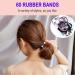60-Piece Girls Hair Tie Set - Elastic Hair Bands with Pearl Decor - Stylish Accessories for Women & DIY Hairstyles - Buy Online on GoSupps.com