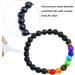 5 Pieces Howlite Lava Rock Stone Bracelets - Essential Oil Diffuser Yoga Beads with Drawstring Bag - Natural Chakra Accessories for Couples - Buy Online on GoSupps.com