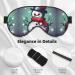 Merry Christmas Day Snowman Print Double-Sided Eye Mask Soft and Light Blocking for Enhancing Sleep Quality - Buy Online on GoSupps.com