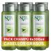 NaturVital NaturVital 6-pack of shampoos for oily sensitive hair paraben and silicone free natural dermatologically tested for atopic and sensitive skin for men and women 6 x 300 ml