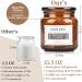 Soy Wax Grapefruit Scented Candle - 15.5 Oz Glass Jar with 100 Hrs Burn Time, 3 Replaceable Stickers - Ideal Women's Gift for Birthday, Thanksgiving, Christmas - Buy Online on GoSupps.com