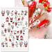 Christmas Nail Art Stickers CHANGAR Winter Penguin Lovely Santa Claus Deer Snowman Self-Adhesive Nail Art Decals 3D Design Christmas Tree Sticker Decorations for Face Body Hand Nail - Buy Online on GoSupps.com