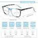 COJWIS 4 Pack Multifocal Reading Glasses for Men - Blue Light Filter Computer Glasses | Stylish 2.5x Magnification in 4 Colors - Buy Online on GoSupps.com