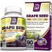 BRI Nutrition Grapeseed Extract - 400mg Maximum Strength 95% Proanthocyanidins - Immune System Booster & Antioxidant - 90 Veggie Capsules - Buy Online on GoSupps.com