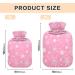 Pink Christmas Snowflake Heat Bottle - 2L Water Heating Pillow for Neck & Shoulder Pain Relief - Buy Online on GoSupps.com