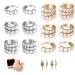 Slimio Auricular Rowline Ear Cuff Acupressure Sl_Imming Earrings Non Piercing Lympha-Circurl Magnetic Ear Ornament for Women 6Pairs