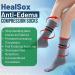 Healsox Anti-Edema Compression Socks - Tourmaline Acupressure & Self-Heating Magnetic Health Socks for Weight Loss & Foot Massage - Gray - Buy Online on GoSupps.com