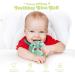 Ashtonbee Dino Baby Teething Toys - Food-Grade Silicone Teethers for Babies - Textured Sensory Balls - Soft and Safe Teething Toy - Easy to Clean - Green - Buy Online on GoSupps.com