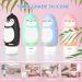 Phantomsky Cute Penguins Silicone Travel Bottles Set - 4 Refillable & Squeezable Containers for Cosmetics Shampoo Lotion (90ml) - Perfect for Travel - Buy Online on GoSupps.com