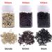 Duufin Hair Extensions Tools Kit - 1500 Pcs Micro Ring Beads, Plier, Hook Needle Pulling Loop, Clips, Comb, Rubber Bands (Black, Blonde, Brown) - Buy Online on GoSupps.com