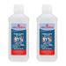 Epic Medical Supply Isopropyl Alcohol 91%  16 oz. Bottle  Multipurpose First Aid Antiseptic (2)