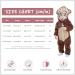 COOKY.D Unisex Winter Animal Hooded Baby Romper 3-6 Months - Dark Brown - Buy Online on GoSupps.com