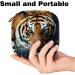 Portable Tiger Animal Sanitary Napkin & Menstrual Cup Bag - Zippered Pouch for Teen Girls & Women | Colorful Designs - Buy Online on GoSupps.com