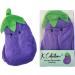 K Collection Heat Pack with Novelty Plush Cover - Aubergine Design - Microwavable Plush Clay Beads Heat Bag - Heating Pads Hot Aubergine Heat Pack - Buy Online on GoSupps.com