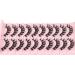 ALICE A-RUSSIAN 10 Pairs D Curl Wispy Short 12MM Eyelashes Strip Lashes for Natural Look - False Lashes Pack - Buy Online on GoSupps.com