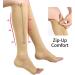 Buy Aspcok 15-20 mmHg Compression Socks (2 Pairs) Unisex Zippered Knee Support in Beige S-M | International Shipping Available - Buy Online on GoSupps.com