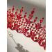 SWEETV Queen Crown for Women - Princess Tiara Pageant Diadem in Red - Buy Online on GoSupps.com