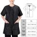 Noverlife Black XL Pet Grooming Workwear with Full Zipper | Professional Short Sleeve Grooming Smock for Pet Shop and SPA - Buy Online on GoSupps.com