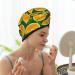 Hair Towel Wrap | Quick-Dry Turban with Button | Orange Hair Drying Towel for Effortless Drying - Buy Online on GoSupps.com