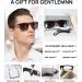 AEZUNI Large Reader Sunglasses for Men - 1.5 Full Lens Sun Reading Glasses with UV Protection - Stylish Square Design (Yellow) - Available in Multiple Strengths 1.00 to 3.50 - Buy Online on GoSupps.com