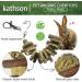 Bunny Chew Toys for Teeth Grinding - Organic Bamboo & Fruitwood Sticks for Rabbits, Guinea Pigs, Hamsters - 2 Count Pack - Includes Alfalfa Cakes - Natural and Safe - Buy Online on GoSupps.com
