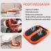 HOLTAL Adjustable Vibrating Foot Massager with Remote Control - Electric Leg, Foot, and Back Massager for Increased Blood Circulation - Orange - Buy Online on GoSupps.com