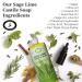 Carolina Sage Lime Castile Soap 1 Gallon - Organic Body Wash with Skin-Softening Olive Oil - Vegan and Pure Castile Soap Liquid - Buy Online on GoSupps.com
