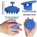 Hair Shampoo Brush & Scalp Massager - Soft Silicone Bristles for Scalp Health & Hair Growth (Blue) - Ideal for Wet & Dry Use - International Shipping Available - Buy Online on GoSupps.com