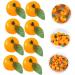 Alipis 50pcs orange cupboard desktop toys plastic teaching aids decorations Model Toy accessories mini Scene Photography Props decorate window False Orange Decor fake fruit - Buy Online on GoSupps.com