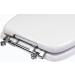 TOPSEAT TinyHiney Elongated Potty Training Toilet Seat with Chromed Metal Hinges - Adult/Child - White - Buy Online on GoSupps.com