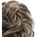 Updo Messy Hair Bun Scrunchy Hairpiece Medium Brown mix Bleach Blond 35g - Buy Online on GoSupps.com