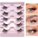 FAIRYGATE Fake Lashes Lashes Natural Look False Eyelashes Half Lashes Dramatic Fluffy Eye Lashes Short Wispy 5 Pairs Mink Lash with Glue and Pink Tweezers B5109 FGJSTB5109 - Buy Online on GoSupps.com